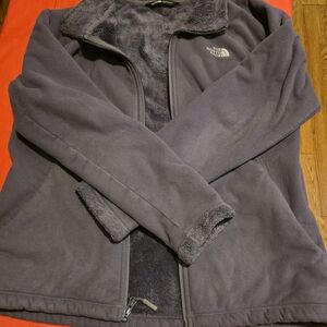 Women's The North Face Gray Fleece Jacket Large
